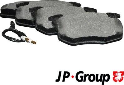 JP Group 4163602810 - Комплект спирачно феродо, дискови спирачки vvparts.bg