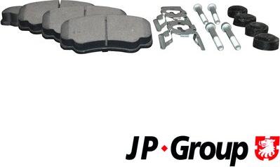 JP Group 4163700610 - Комплект спирачно феродо, дискови спирачки vvparts.bg