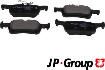 JP Group 4163701510 - Комплект спирачно феродо, дискови спирачки vvparts.bg