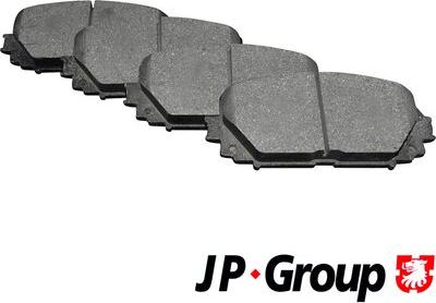 JP Group 4863601610 - Комплект спирачно феродо, дискови спирачки vvparts.bg