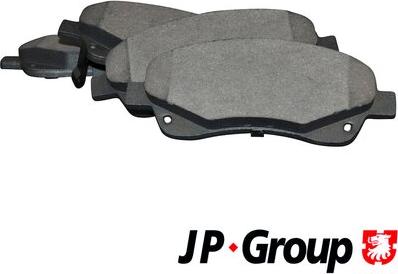 JP Group 4863602510 - Комплект спирачно феродо, дискови спирачки vvparts.bg