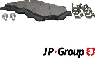 JP Group 4863602610 - Комплект спирачно феродо, дискови спирачки vvparts.bg