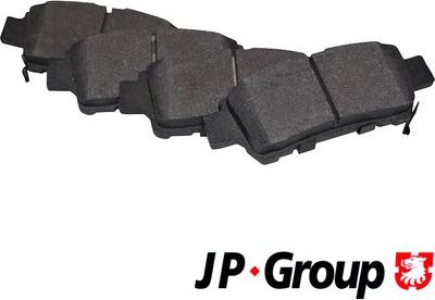 JP Group 4863700510 - Комплект спирачно феродо, дискови спирачки vvparts.bg