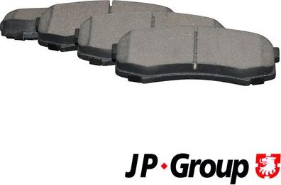 JP Group 4863701710 - Комплект спирачно феродо, дискови спирачки vvparts.bg