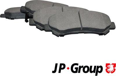 JP Group 4363600810 - Комплект спирачно феродо, дискови спирачки vvparts.bg