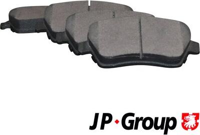JP Group 4363601910 - Комплект спирачно феродо, дискови спирачки vvparts.bg