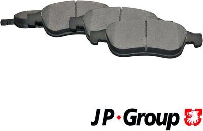 JP Group 4363601210 - Комплект спирачно феродо, дискови спирачки vvparts.bg