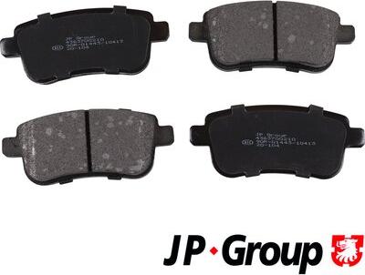 JP Group 4363700210 - Комплект спирачно феродо, дискови спирачки vvparts.bg