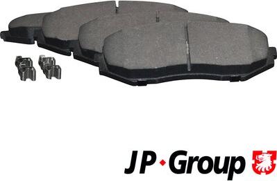 JP Group 4763601110 - Комплект спирачно феродо, дискови спирачки vvparts.bg