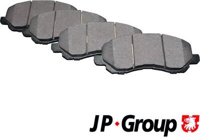 JP Group 5063600910 - Комплект спирачно феродо, дискови спирачки vvparts.bg