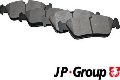 JP Group 1463601010 - Комплект спирачно феродо, дискови спирачки vvparts.bg