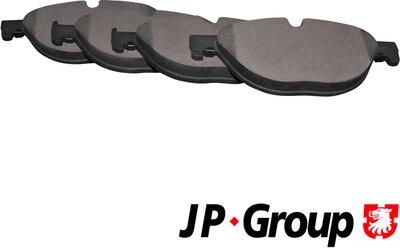 JP Group 1463602810 - Комплект спирачно феродо, дискови спирачки vvparts.bg