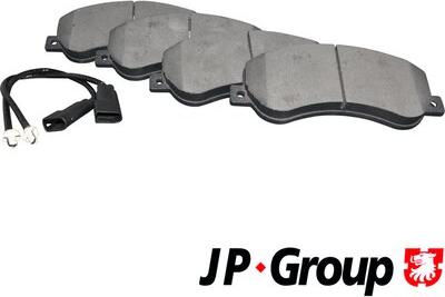 JP Group 1563600210 - Комплект спирачно феродо, дискови спирачки vvparts.bg