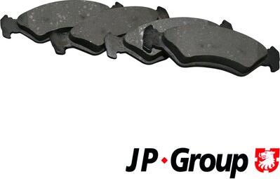 JP Group 1563601510 - Комплект спирачно феродо, дискови спирачки vvparts.bg