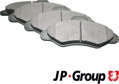 JP Group 1563601010 - Комплект спирачно феродо, дискови спирачки vvparts.bg