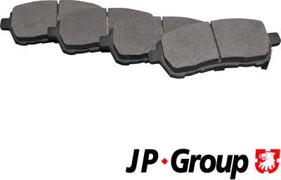JP Group 1563603510 - Комплект спирачно феродо, дискови спирачки vvparts.bg
