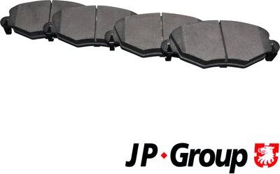 JP Group 1563603010 - Комплект спирачно феродо, дискови спирачки vvparts.bg