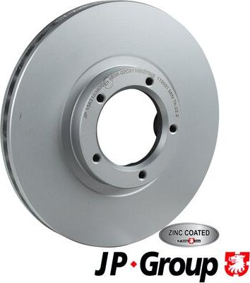 JP Group 1563103800 - Спирачен диск vvparts.bg