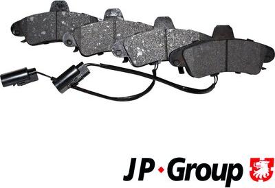 JP Group 1563700310 - Комплект спирачно феродо, дискови спирачки vvparts.bg