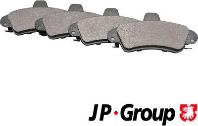 JP Group 1563701310 - Комплект спирачно феродо, дискови спирачки vvparts.bg