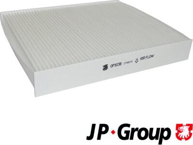 JP Group 1528100500 - Филтър купе (поленов филтър) vvparts.bg