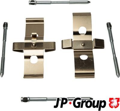 JP Group 1164004110 - Комплект принадлежности, дискови накладки vvparts.bg