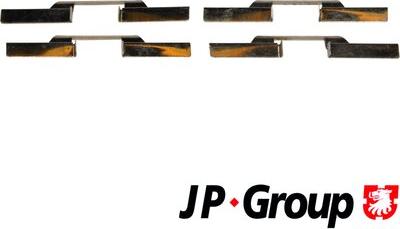 JP Group 1163650610 - Комплект принадлежности, дискови накладки vvparts.bg