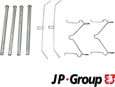 JP Group 1163650310 - Комплект принадлежности, дискови накладки vvparts.bg