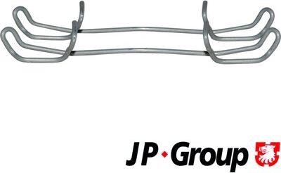 JP Group 1163650210 - Комплект принадлежности, дискови накладки vvparts.bg