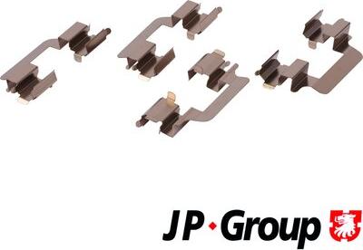 JP Group 1163650710 - Комплект принадлежности, дискови накладки vvparts.bg