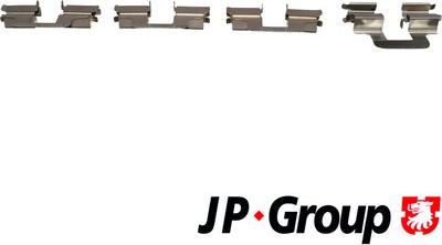 JP Group 1163651010 - Комплект принадлежности, дискови накладки vvparts.bg