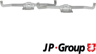 JP Group 1163651110 - Комплект принадлежности, дискови накладки vvparts.bg