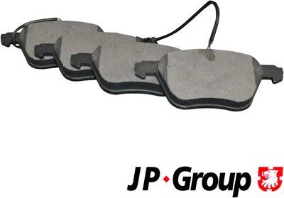 JP Group 1163604310 - Комплект спирачно феродо, дискови спирачки vvparts.bg
