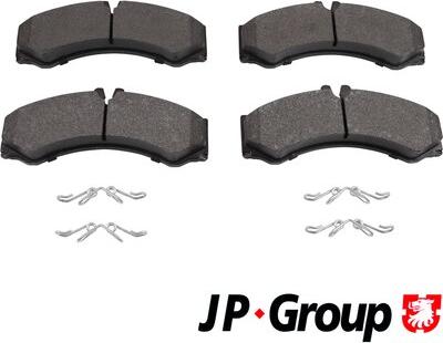 JP Group 1163601610 - Комплект спирачно феродо, дискови спирачки vvparts.bg