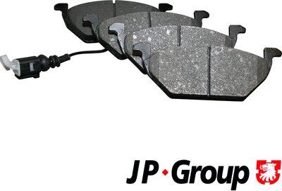 JP Group 1163601010 - Комплект спирачно феродо, дискови спирачки vvparts.bg