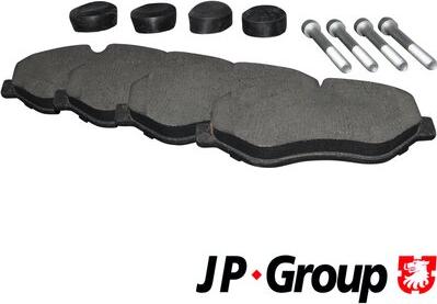 JP Group 1163601710 - Комплект спирачно феродо, дискови спирачки vvparts.bg