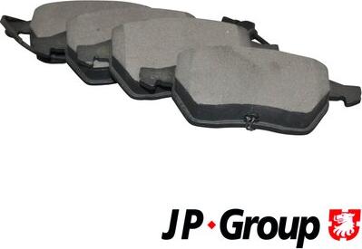 JP Group 1163602510 - Комплект спирачно феродо, дискови спирачки vvparts.bg
