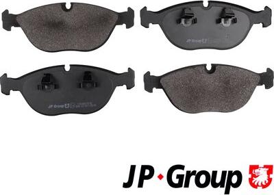 JP Group 1163607410 - Комплект спирачно феродо, дискови спирачки vvparts.bg