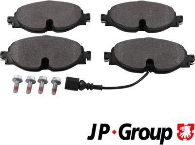 JP Group 1163613910 - Комплект спирачно феродо, дискови спирачки vvparts.bg