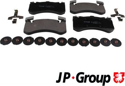 JP Group 1163613410 - Комплект спирачно феродо, дискови спирачки vvparts.bg
