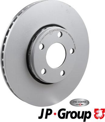 JP Group 1163110400 - Спирачен диск vvparts.bg