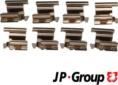 JP Group 1163750310 - Комплект принадлежности, дискови накладки vvparts.bg