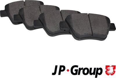 JP Group 1163707210 - Комплект спирачно феродо, дискови спирачки vvparts.bg
