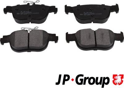 JP Group 1163713810 - Комплект спирачно феродо, дискови спирачки vvparts.bg