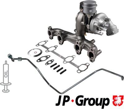 JP Group 1117800710 - Турбина, принудително пълнене с въздух vvparts.bg