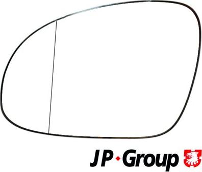 JP Group 1189304570 - Стъкло на огледало, външно огледало vvparts.bg