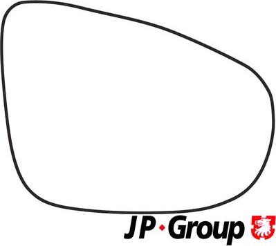 JP Group 1189304780 - Стъкло на огледало, външно огледало vvparts.bg