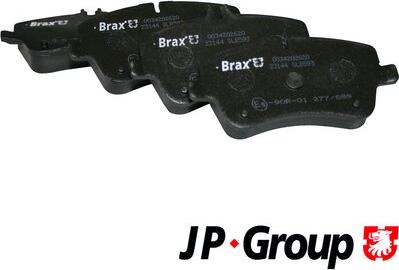 JP Group 1363600710 - Комплект спирачно феродо, дискови спирачки vvparts.bg
