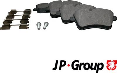 JP Group 1363601610 - Комплект спирачно феродо, дискови спирачки vvparts.bg