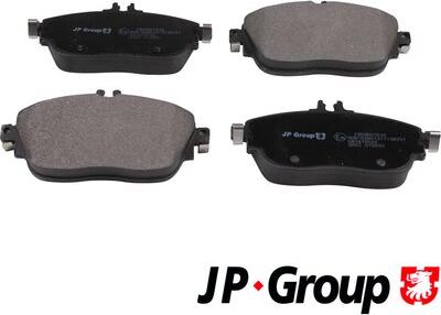 JP Group 1363607010 - Комплект спирачно феродо, дискови спирачки vvparts.bg